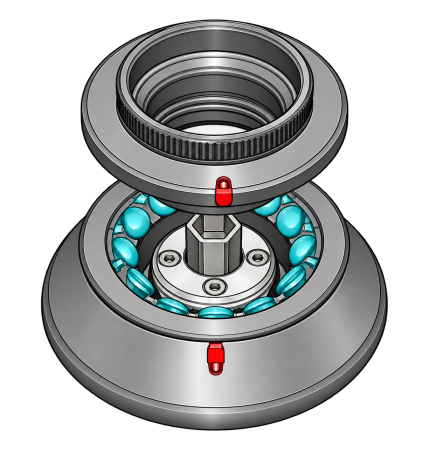 Angular rotor 12 x 2 mL 45° with lid Angular rotor 12 x 2 mL 45° with lid